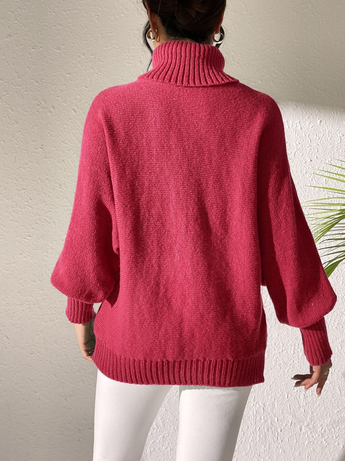 Lip Turtleneck Long Sleeve Sweater - Charming Charlie