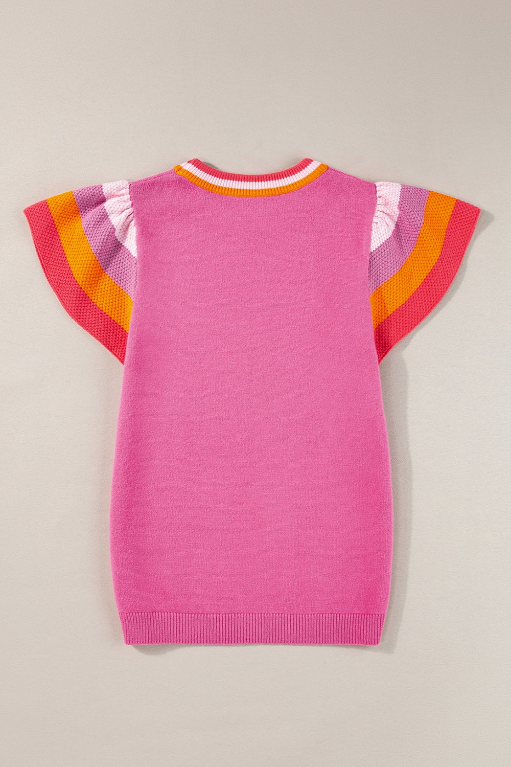 Color Block Round Neck Knit Top - Charming Charlie