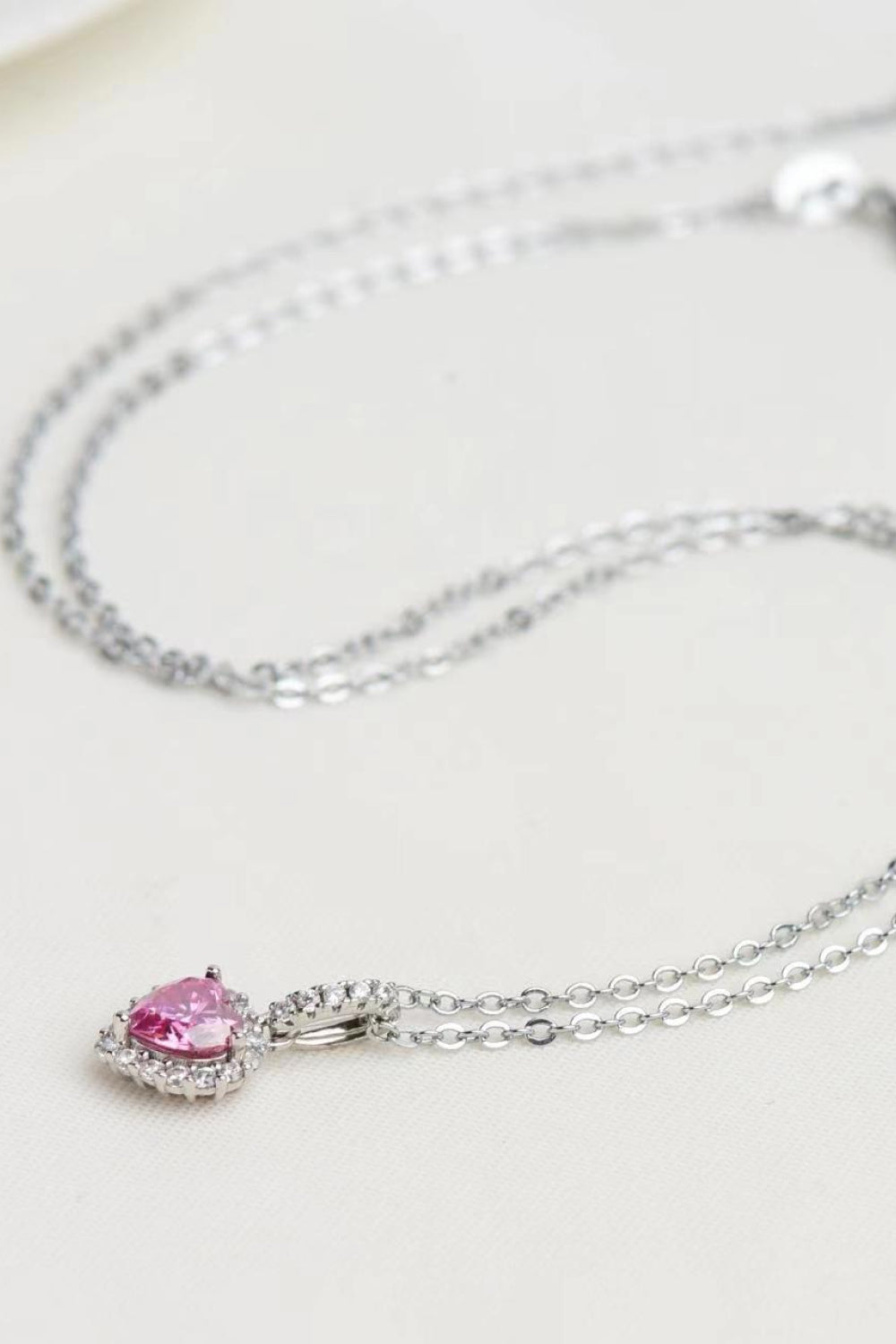1 Carat Moissanite Heart Pendant Necklace - Charming Charlie