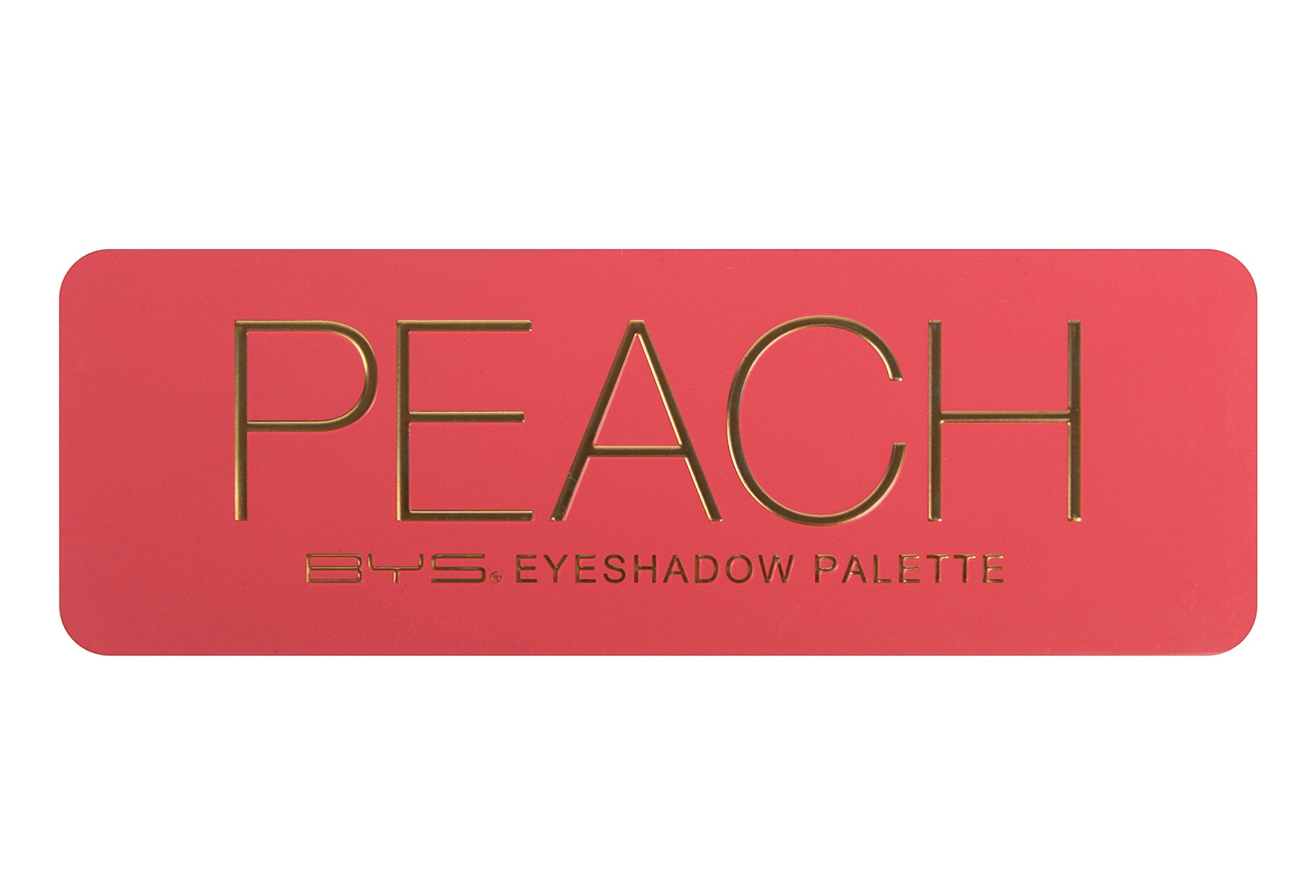 BYS Peach Eyeshadow Palette Tin with Mirror Applicator 12 Matte & Metallic Shades - Charming Charlie