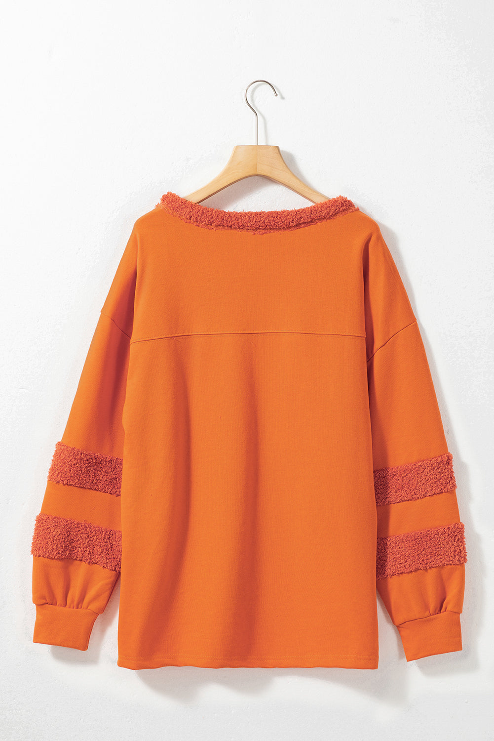 High-Low Round Neck Long Sleeve Sweatshirt - Charming Charlie