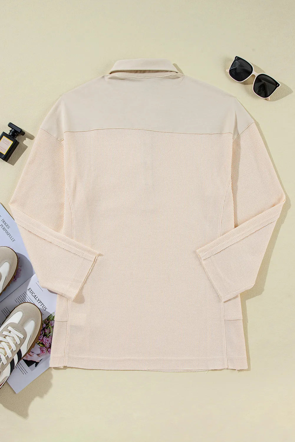 Half Button Long Sleeve Top - Charming Charlie