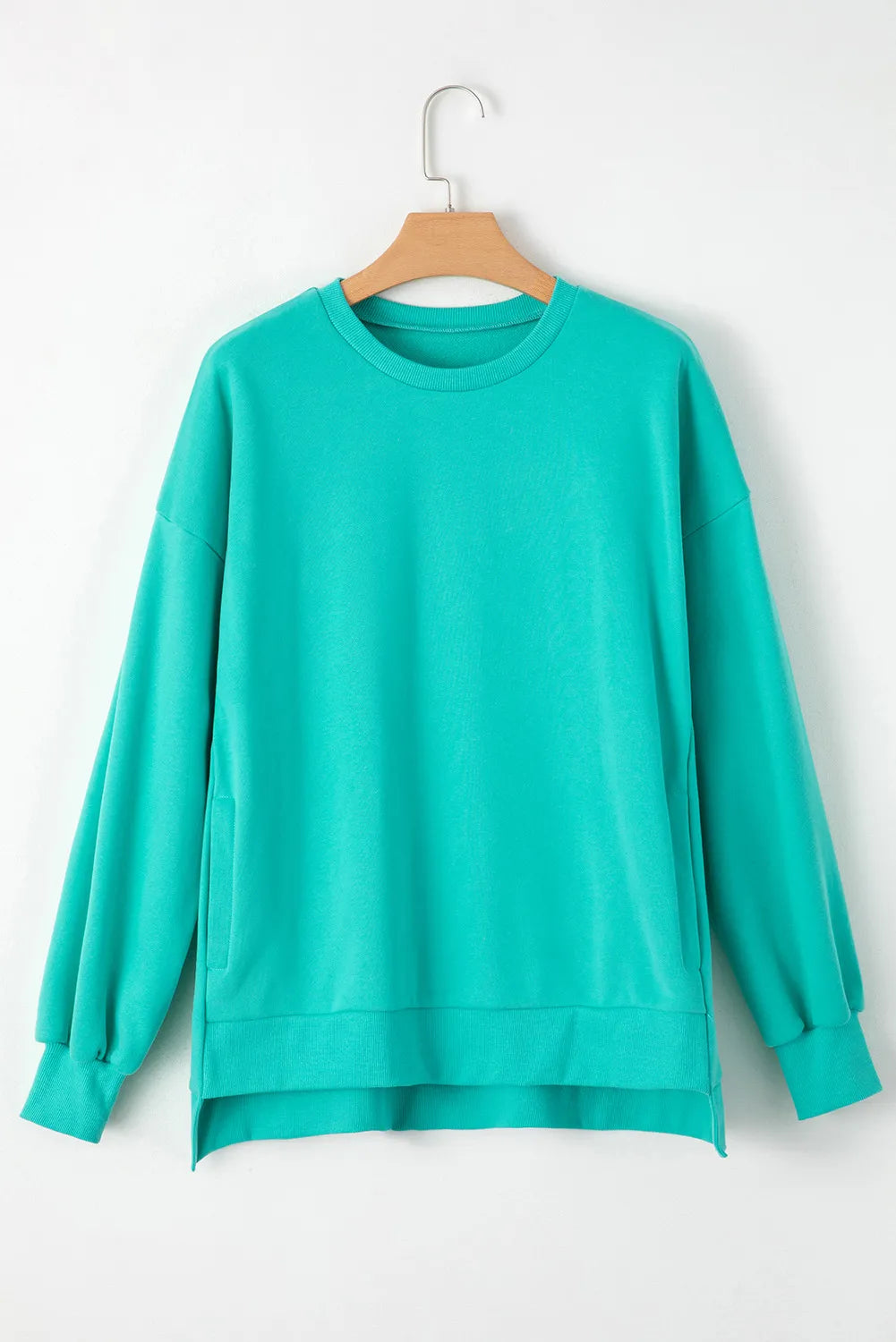 Round Neck Long Sleeve Sweatshirt - Charming Charlie