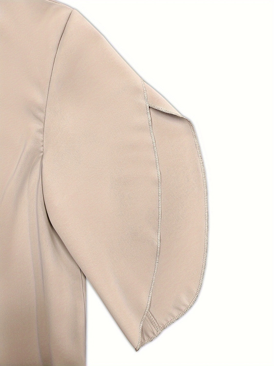 Ruched Mock Neck Half Sleeve Blouse - Charming Charlie