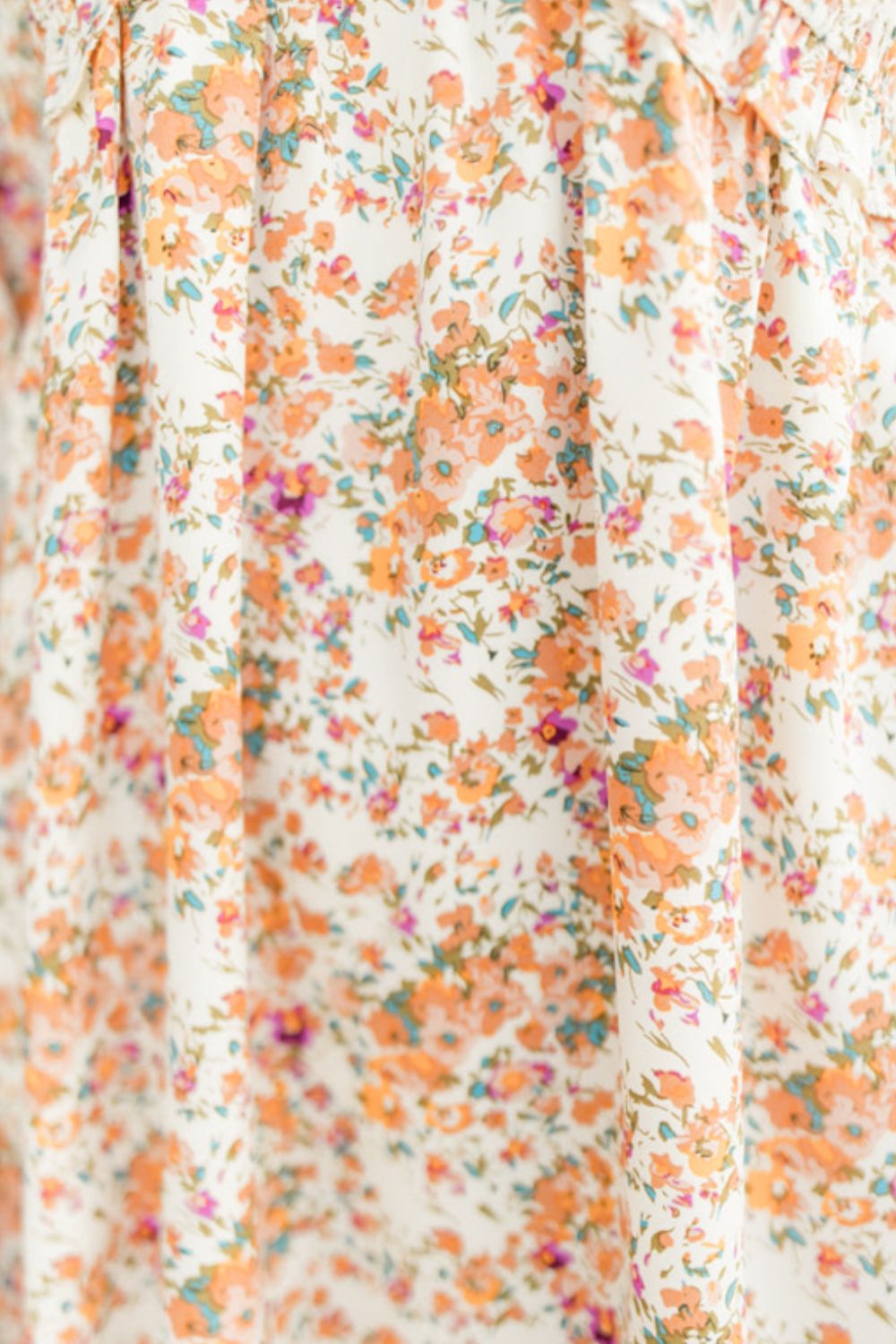 Printed V-Neck Balloon Sleeve Mini Dress - Charming Charlie