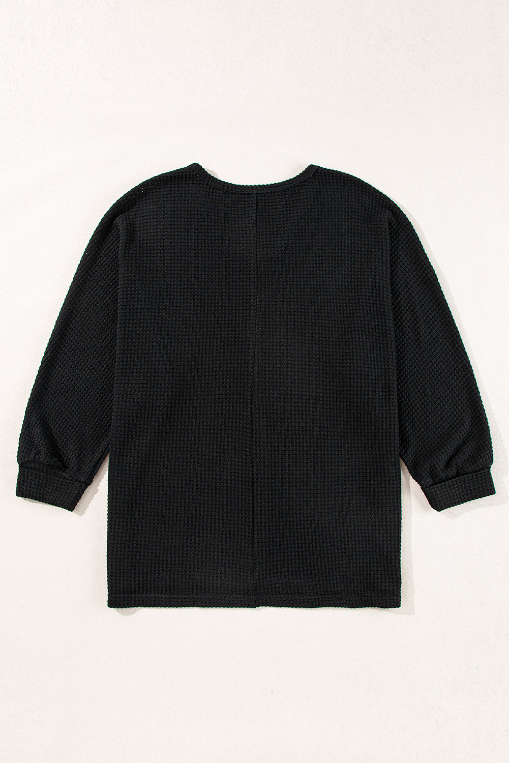 Side Slit V-Neck Long Sleeve Top - Charming Charlie