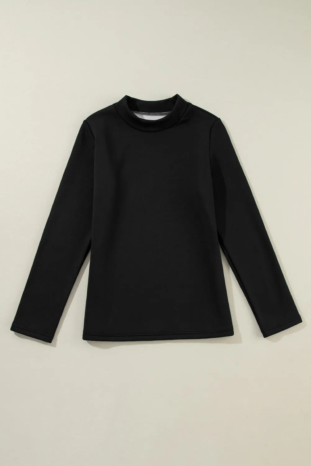 Thermal Lined Mock Neck Long Sleeve Blouse - Charming Charlie
