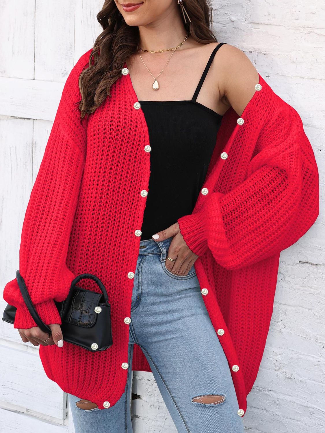 Open Front Long Sleeve Cardigan - Charming Charlie