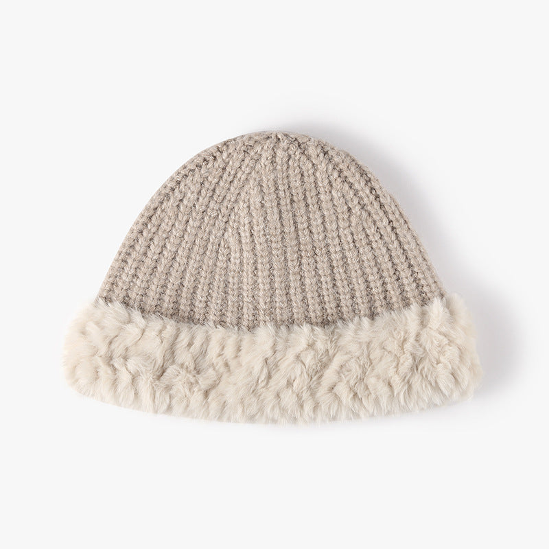 Fuzzy Hem Knit Hat - Charming Charlie