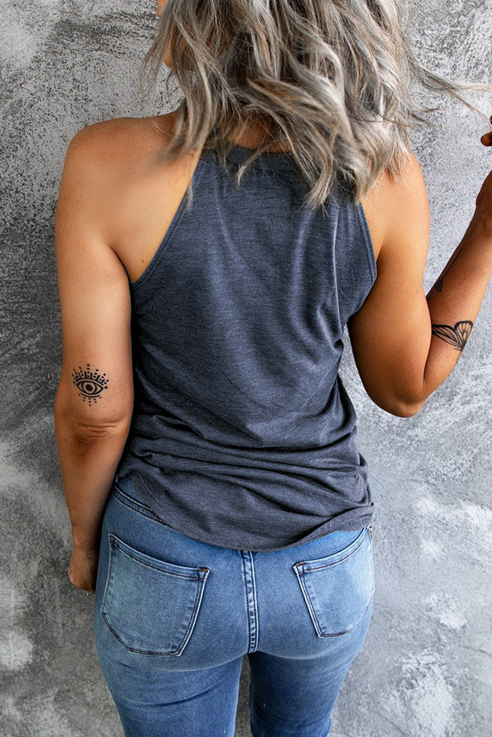 Bow Graphic Round Neck Tank - Charming Charlie