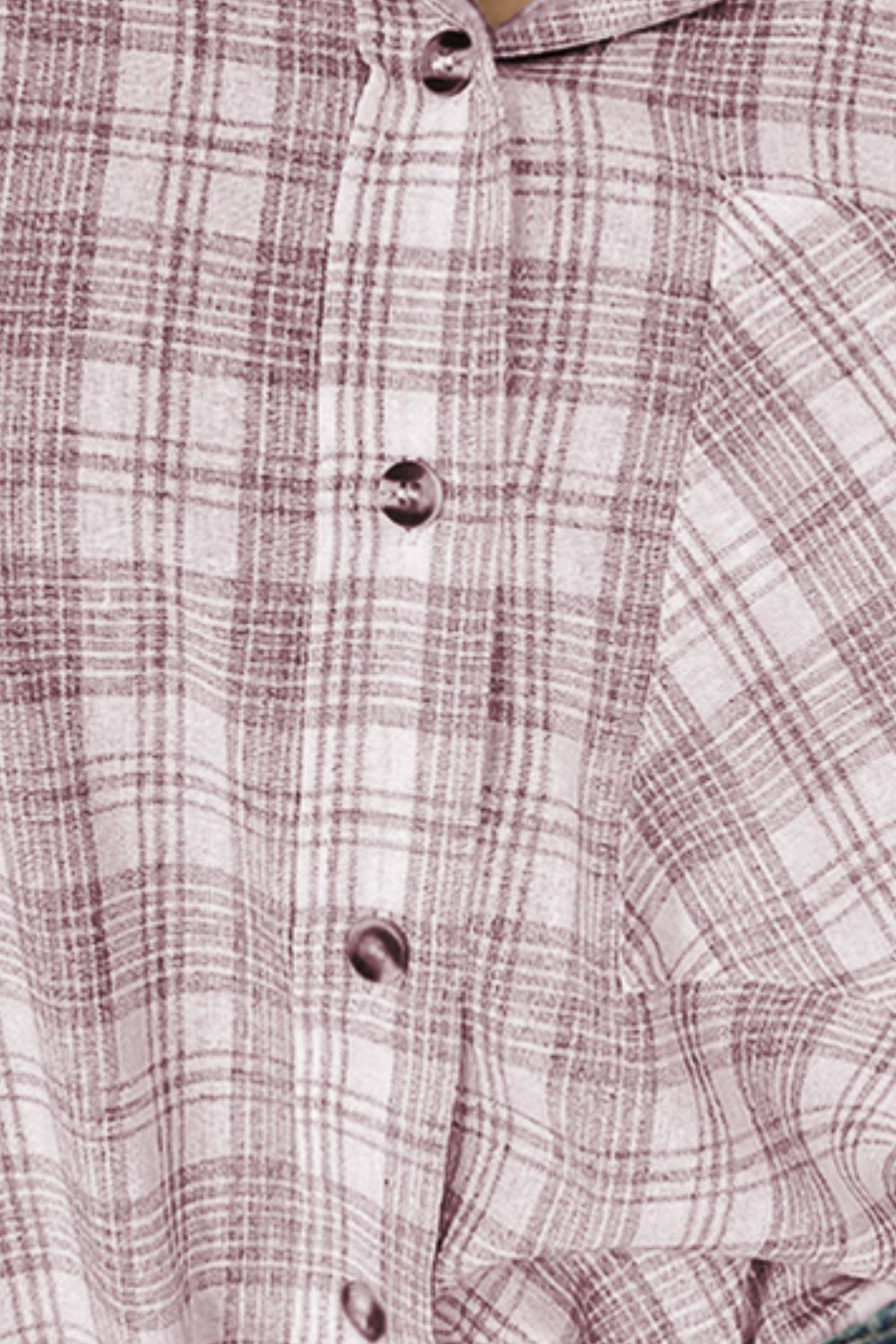 Drawstring Button Up Hooded Jacket - Charming Charlie