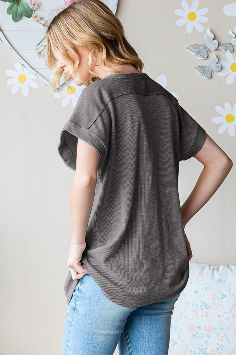 Heimish Full Size Short Sleeve Round Neck T-Shirt - Charming Charlie
