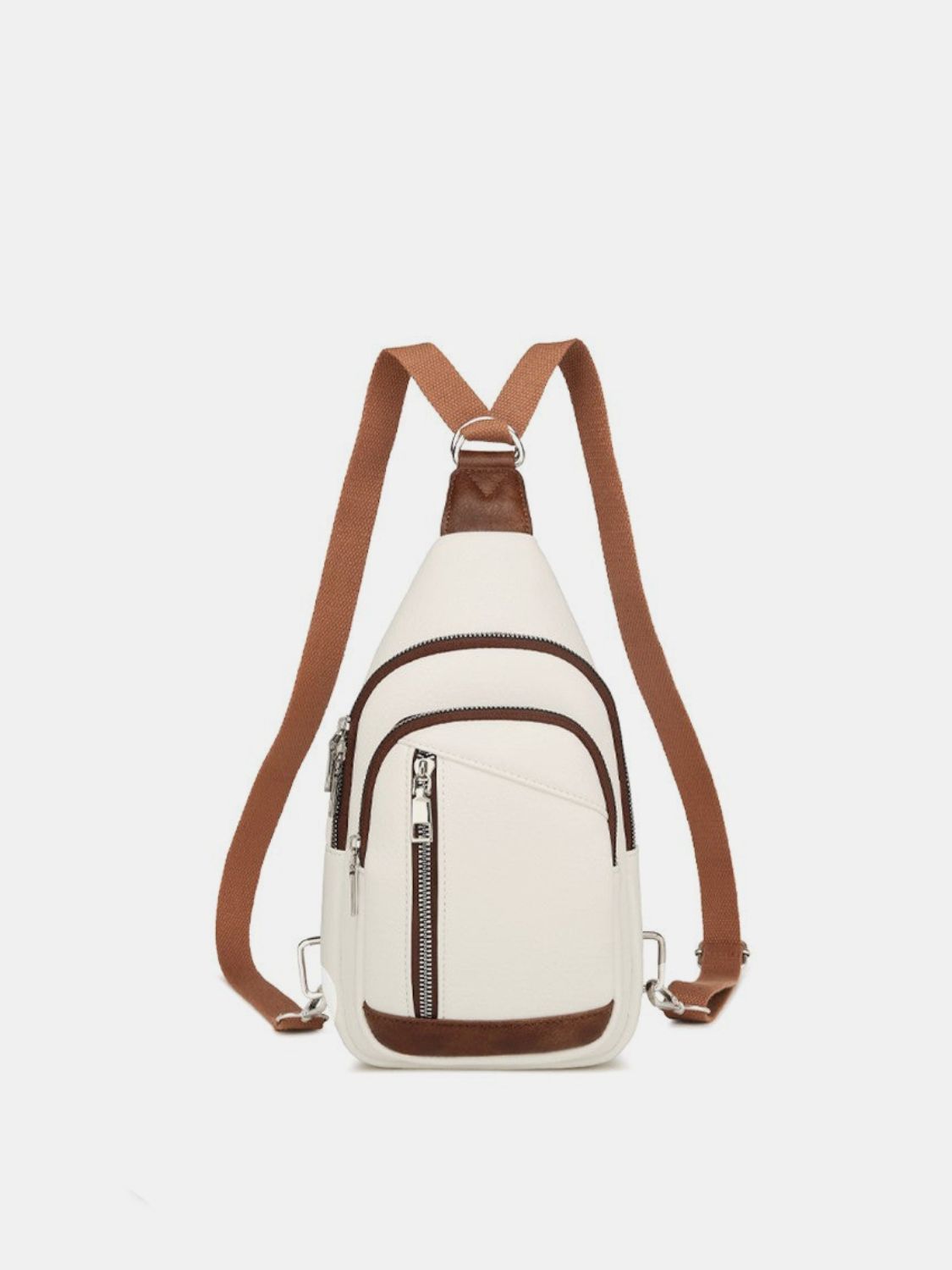 PU Leather Crossbody Bag with Two Detachable Strap - Charming Charlie
