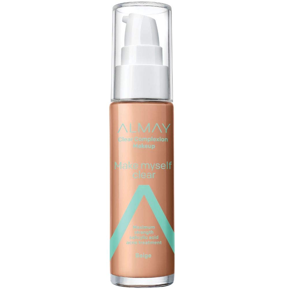 Foundation by Almay, Acne Face Makeup with Salicylic Acid, Face Makeup with Skincare Ingredients, Matte Finish, Hypoallergenic, Cruelty Free, Dermatologist Tested Foundation - Charming Charlie