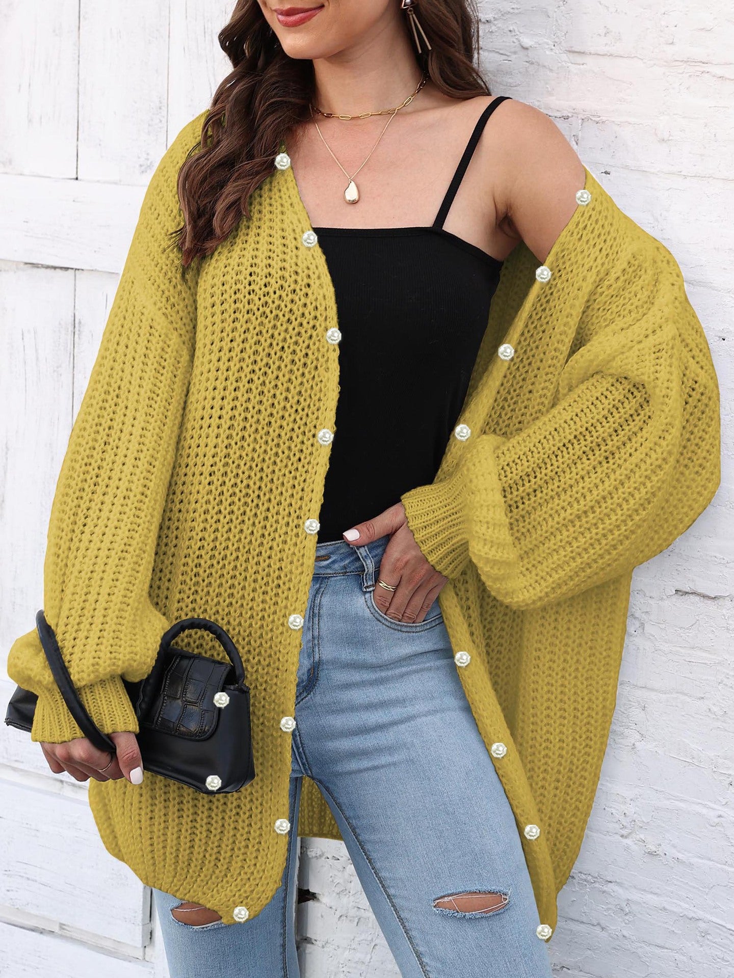 Open Front Long Sleeve Cardigan - Charming Charlie