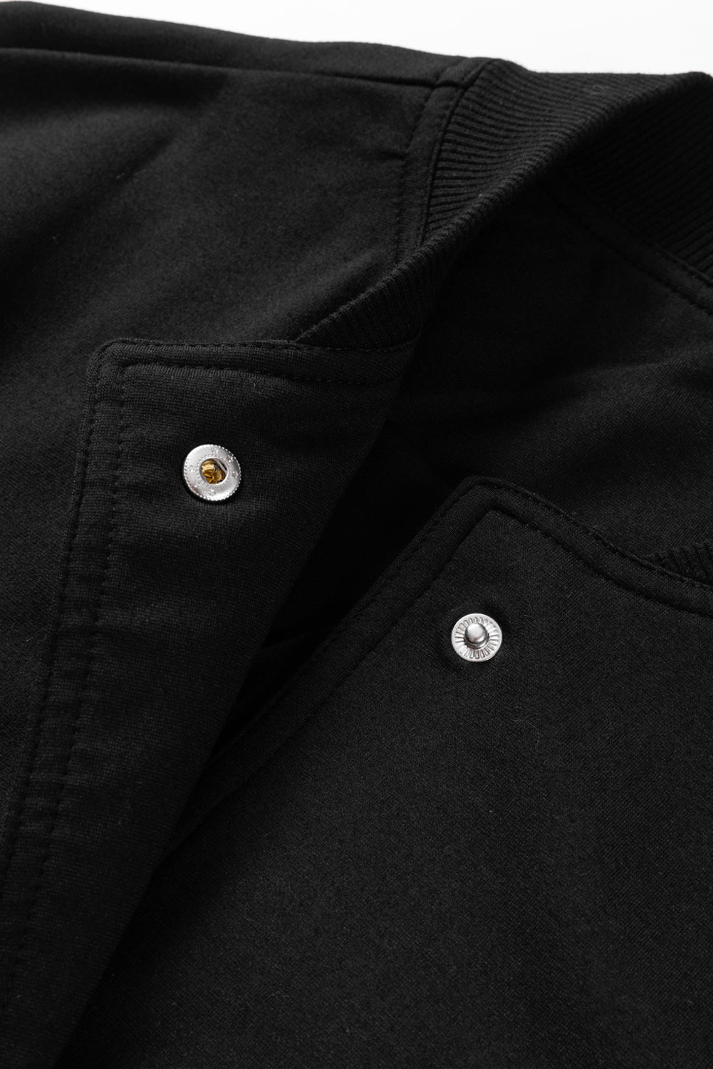 Pocketed Snap Down Long Sleeve Jacket - Charming Charlie