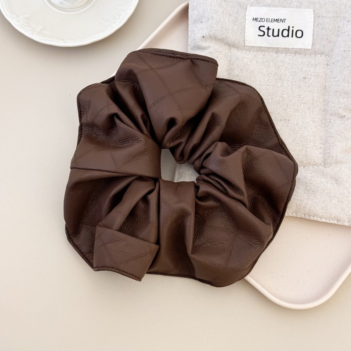 3-Piece PU Leather Elastic Hair Scrunchy - Charming Charlie