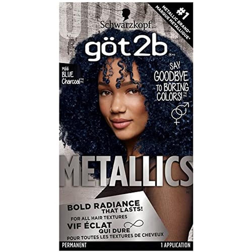 Got2B Metallics Permanent Hair Color, M66 Blue Charcoal - Charming Charlie