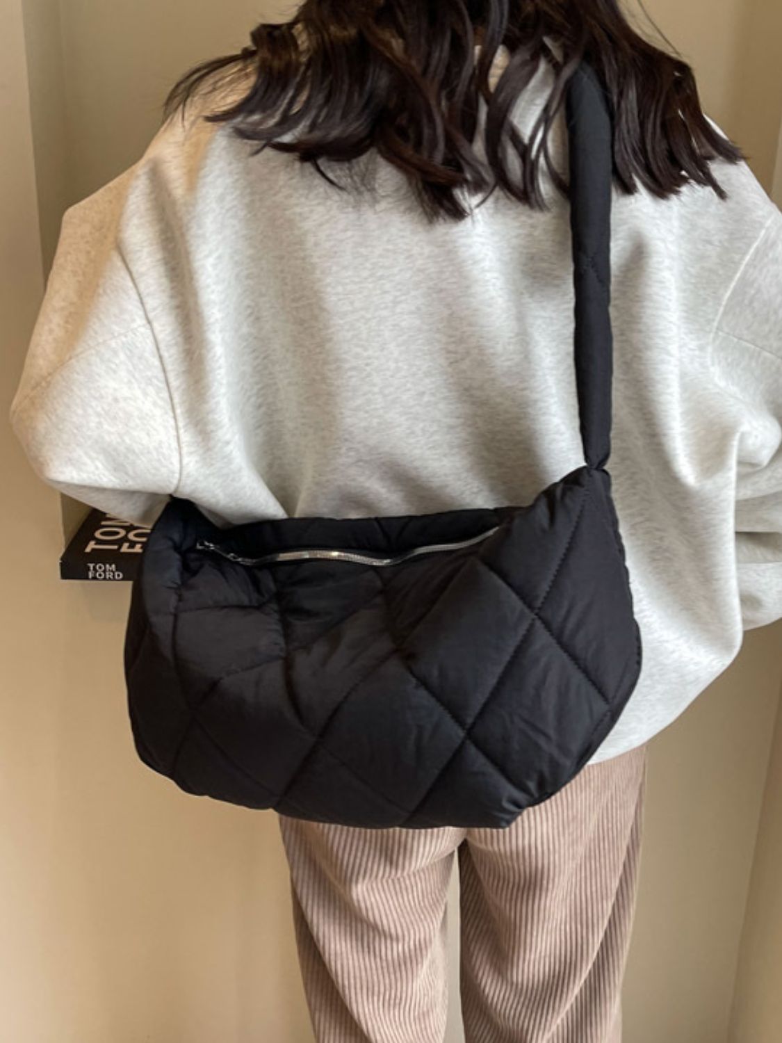 Quilted Polyester Crossbody Bag - Charming Charlie