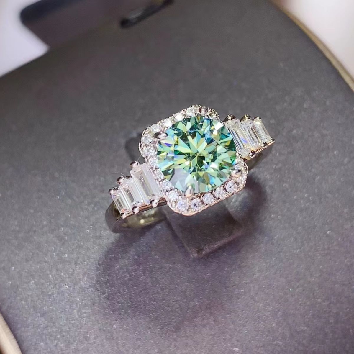 3 Carat Moissanite 925 Sterling Silver Ring - Charming Charlie
