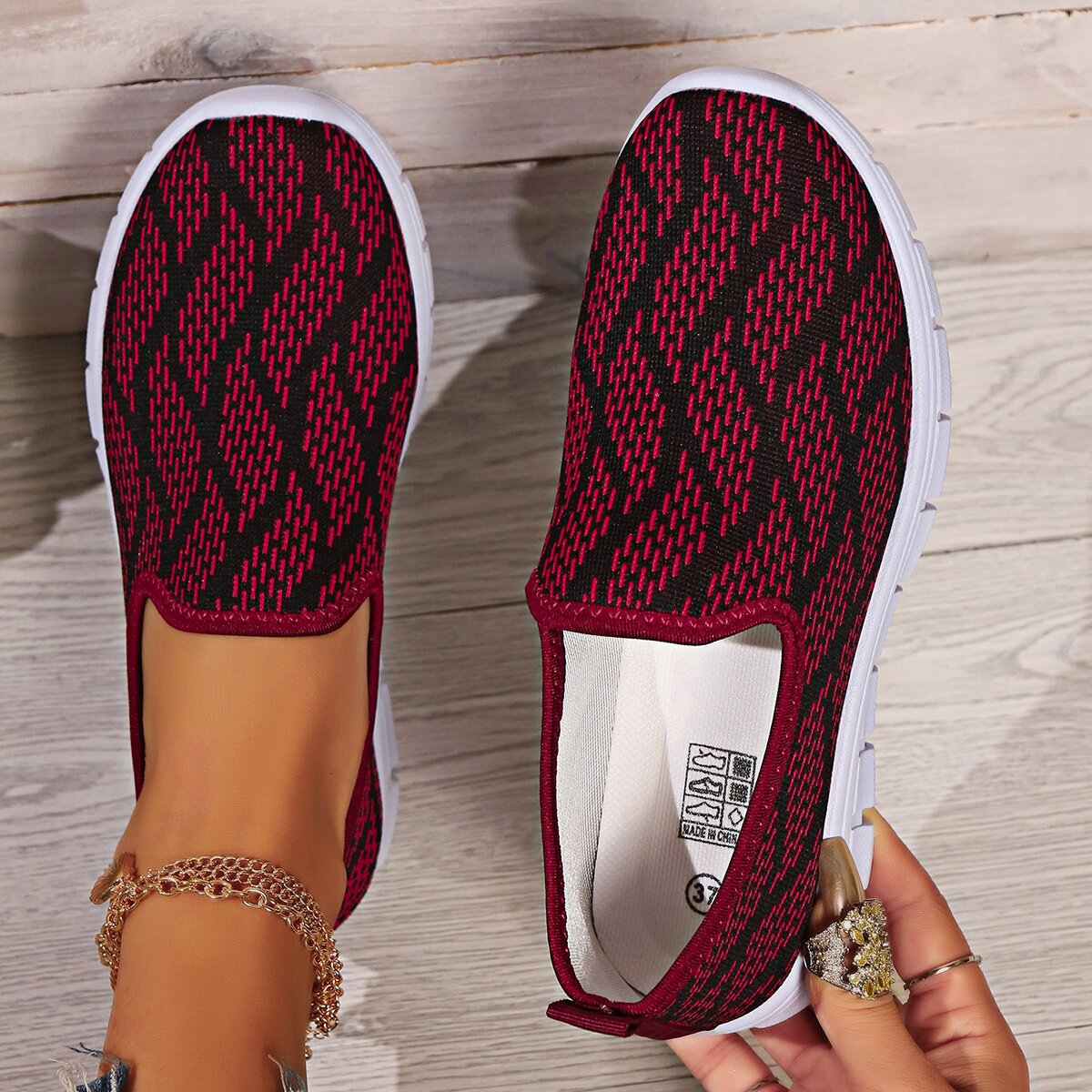 Round Toe Flat Slip-Ons - Charming Charlie
