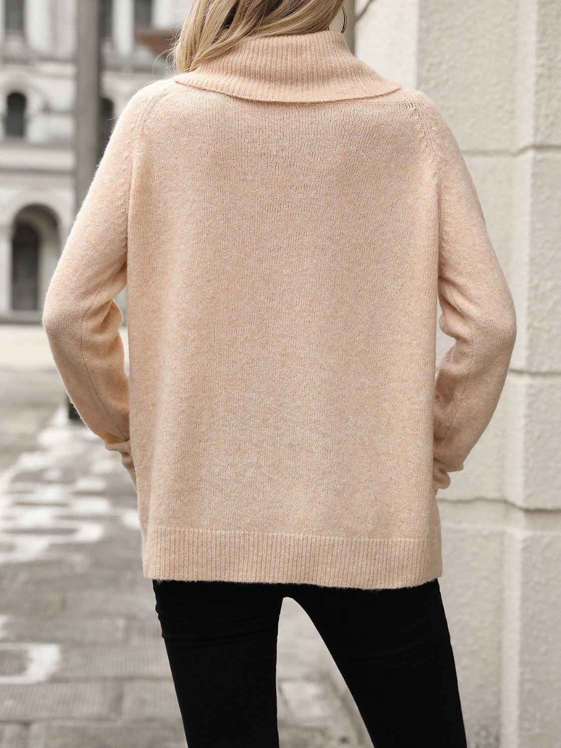 Turtleneck Long Sleeve Sweater - Charming Charlie