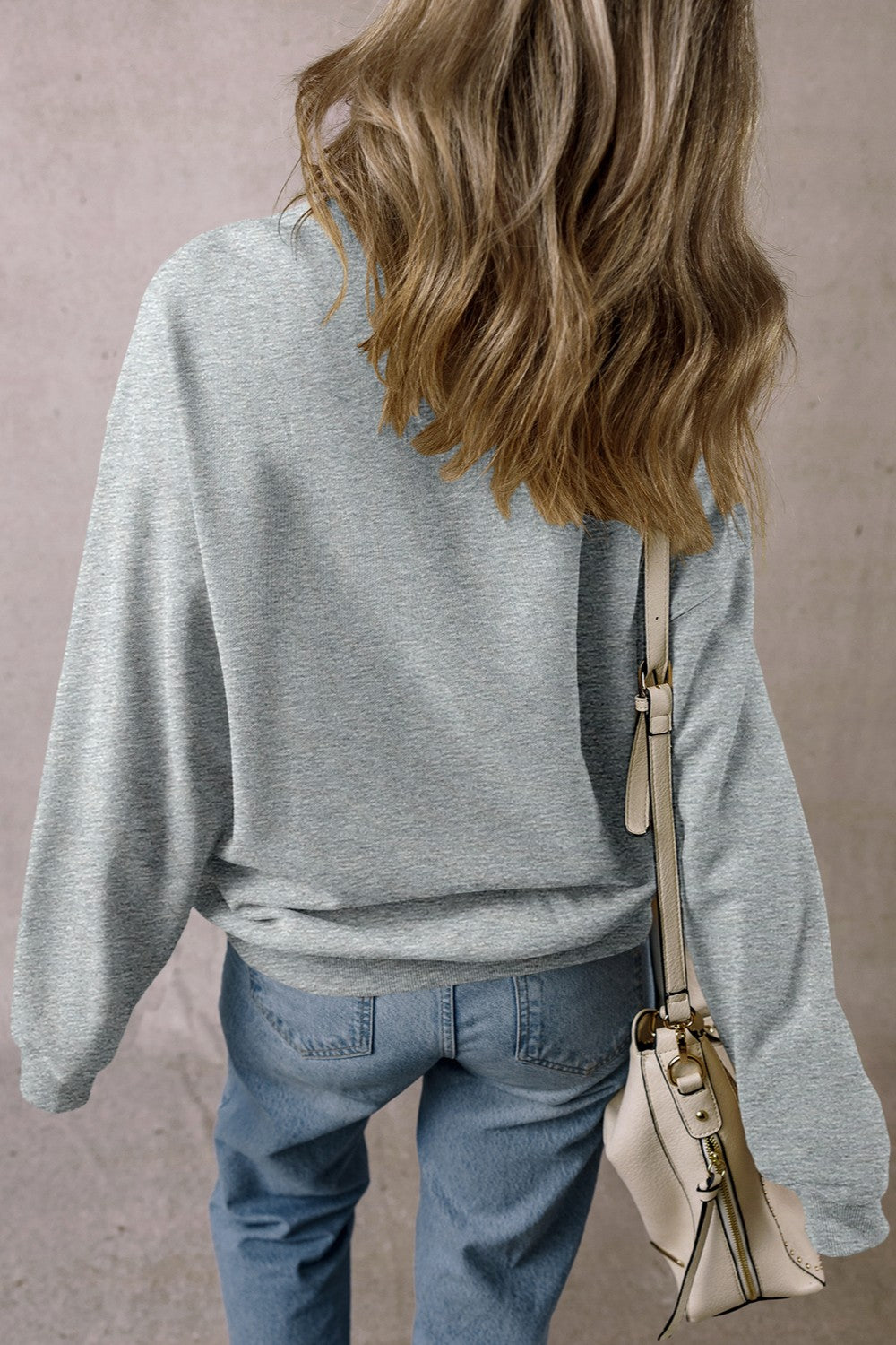Skull Round Neck Long Sleeve Sweatshirt - Charming Charlie