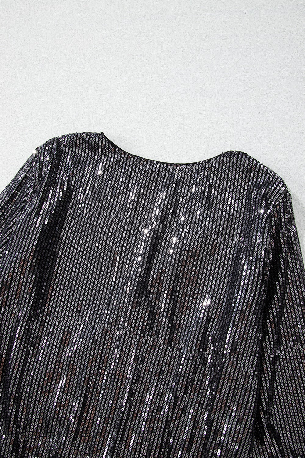 Sequin Surplice Long Sleeve Bodysuit - Charming Charlie