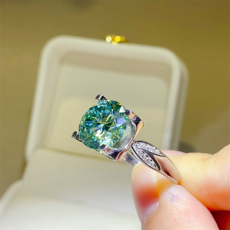 5 Carat Moissanite Zircon 925 Sterling Silver Ring - Charming Charlie