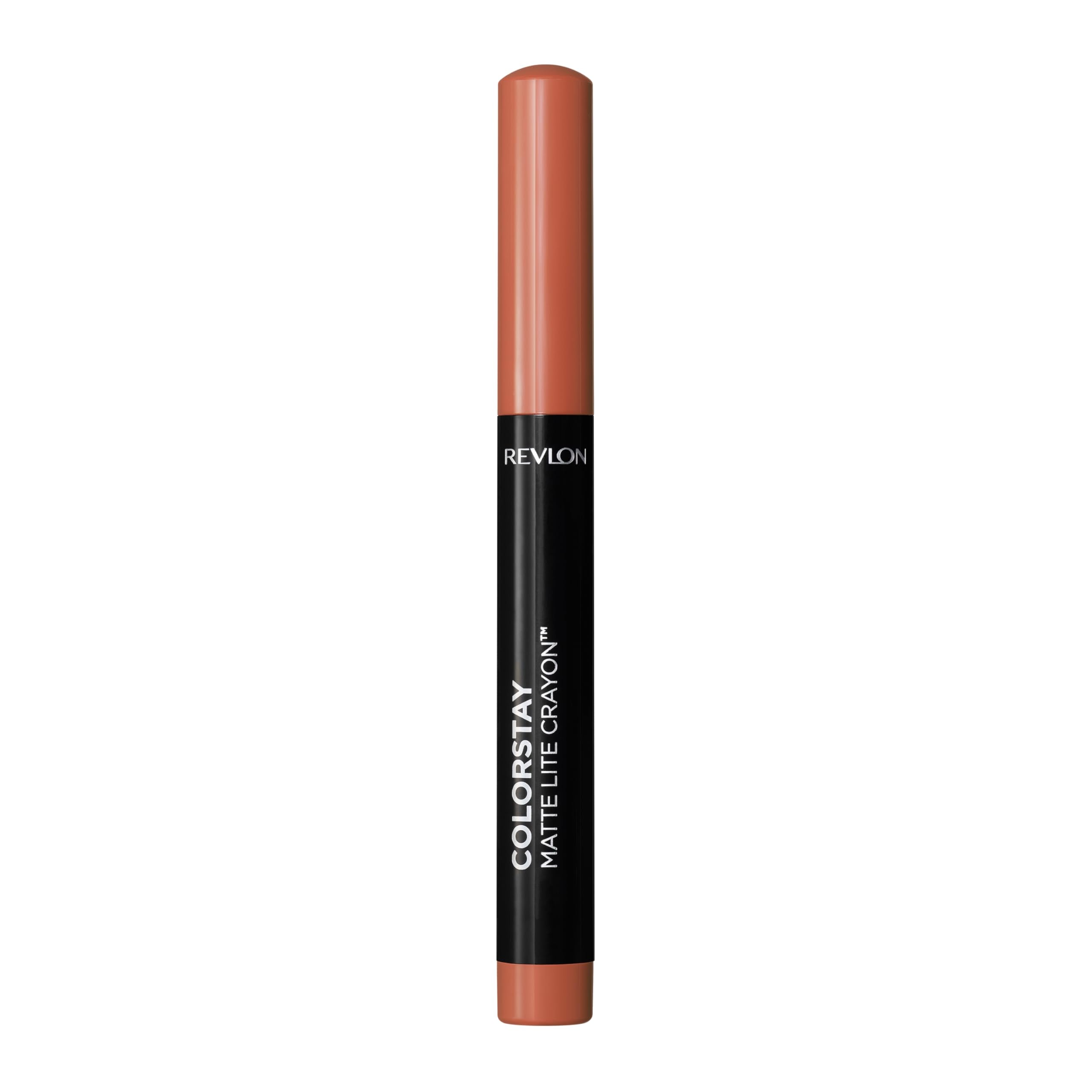 REVLON ColorStay Matte Lite Crayon Lipstick with Built-in Sharpener, Longlasting Non-Drying Matte Formula, Transfer-Proof Lipcolor - Charming Charlie