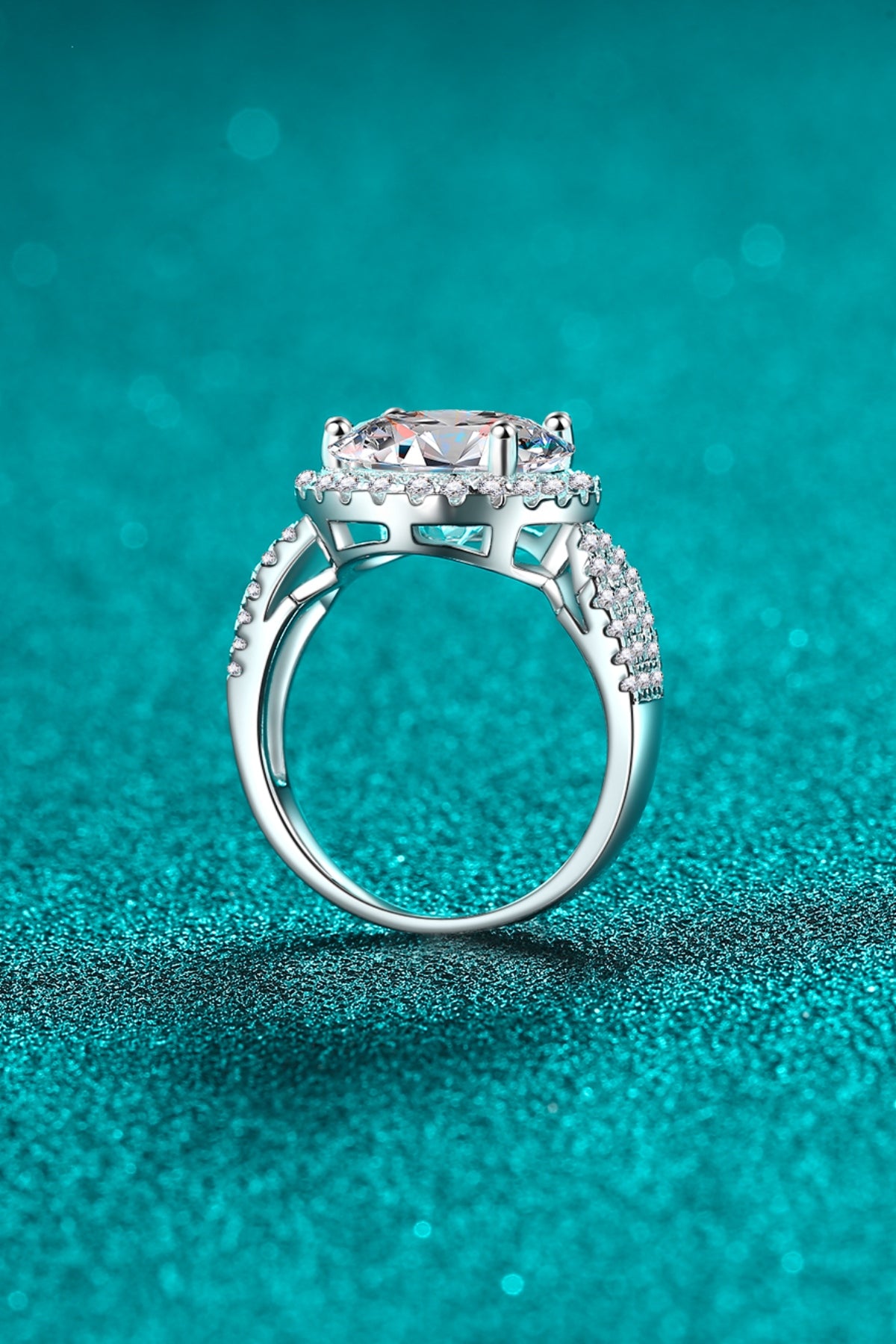 5 Carat Moissanite 925 Sterling Silver Ring - Charming Charlie