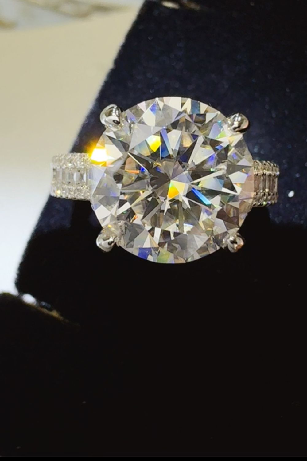 5 Carat Moissanite 925 Sterling Silver Ring - Charming Charlie