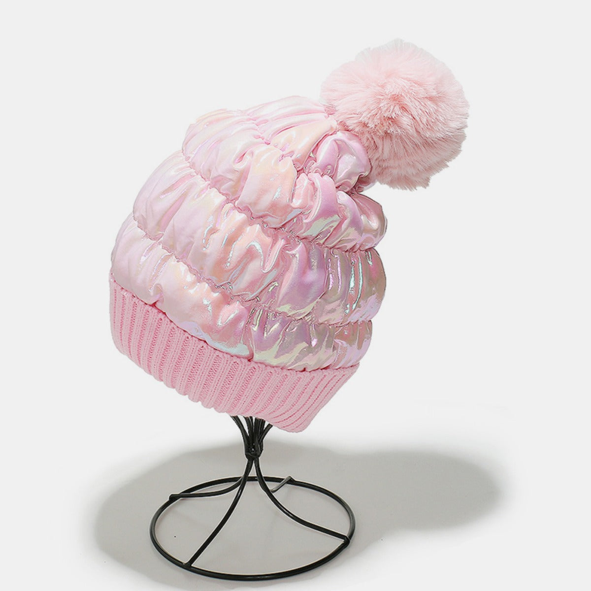 Thermal Knit Hat with Pompom - Charming Charlie