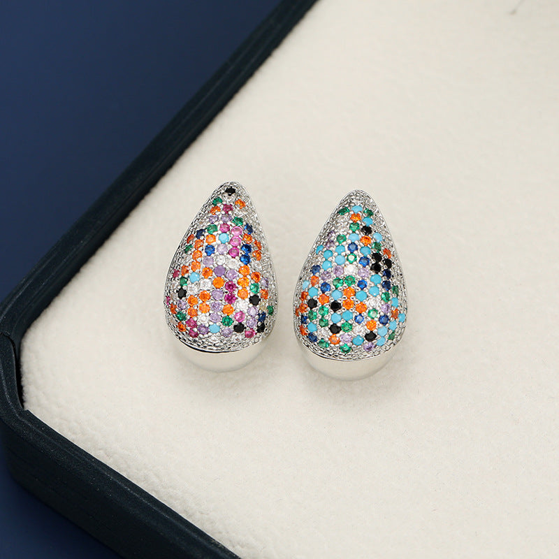 18K Gold-Plated Zircon Teardrop Earring - Charming Charlie