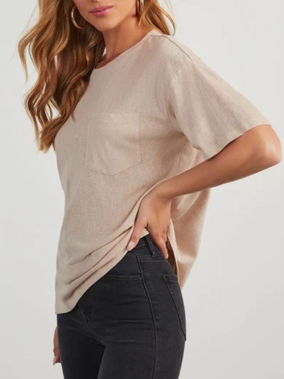Round Neck Half Sleeve T-Shirt - Charming Charlie