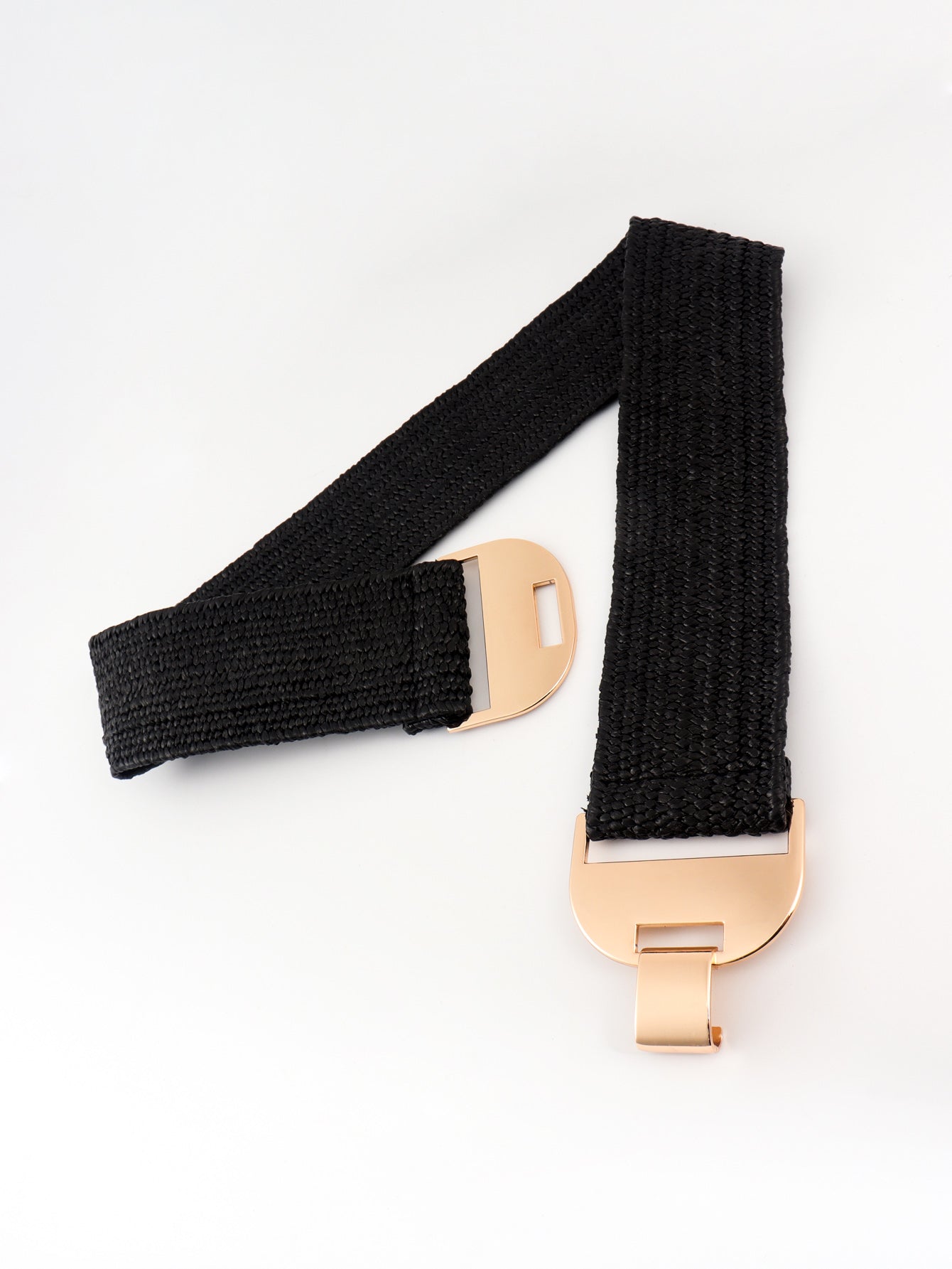 Alloy Buckle Elastic Belt - Charming Charlie