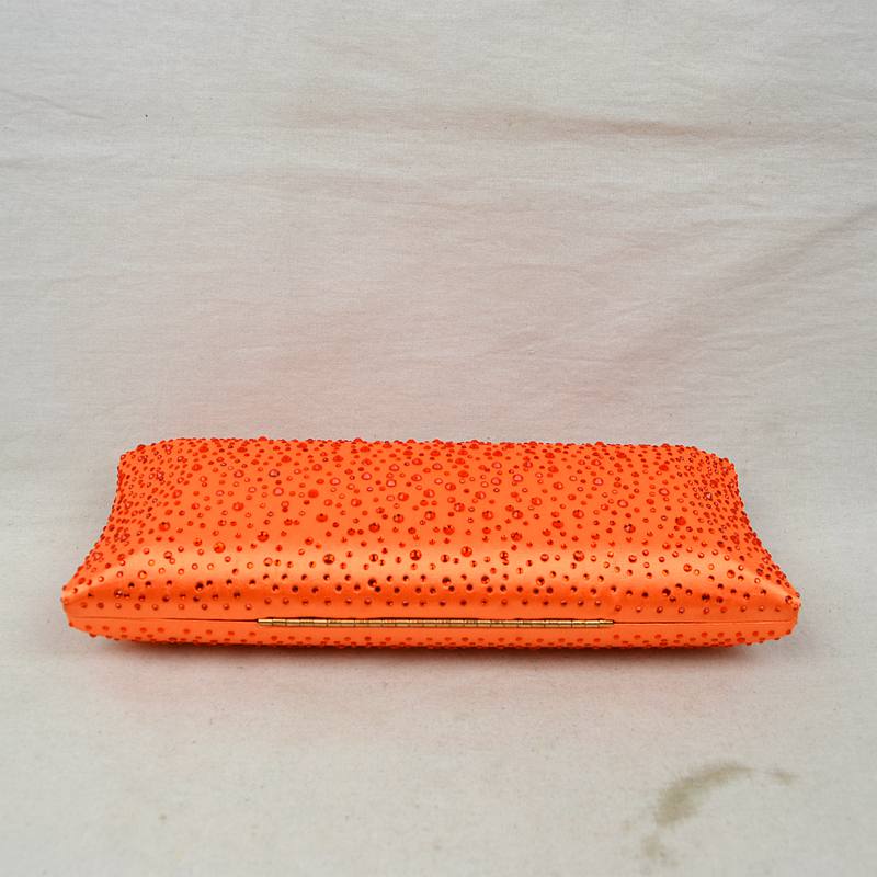Elegant Studded Crystal Clutch Womens Evening Bag - Evening Bags