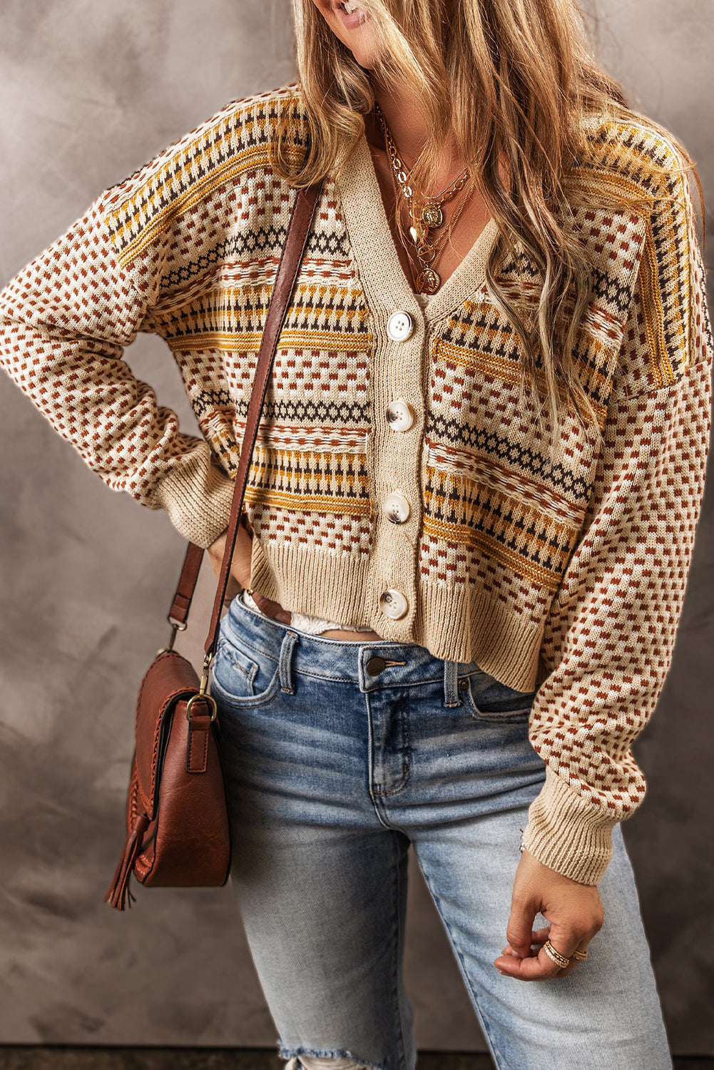 Button Down Long Sleeve Cardigan - Charming Charlie