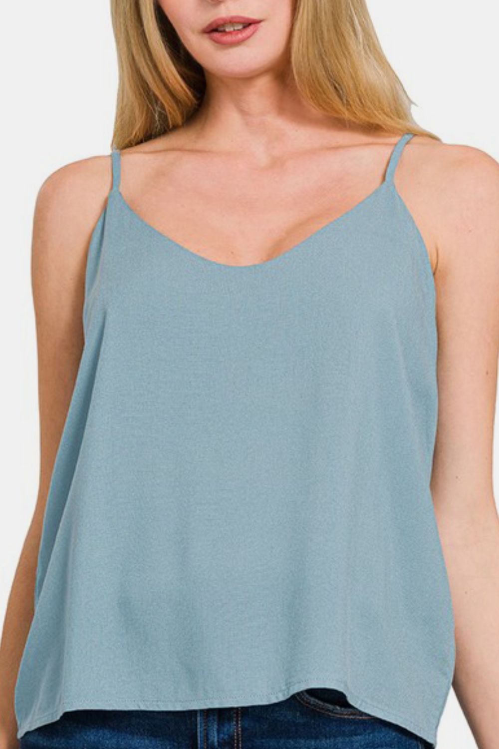 Zenana Two Layered Spaghetti Strap Cami - Charming Charlie