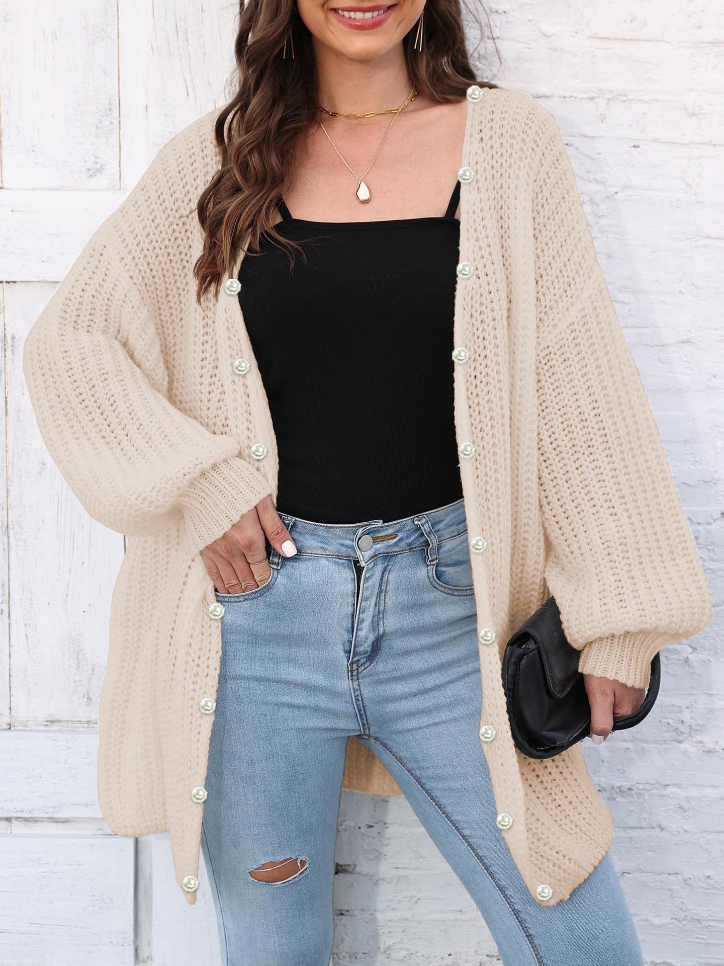 Open Front Long Sleeve Cardigan - Charming Charlie