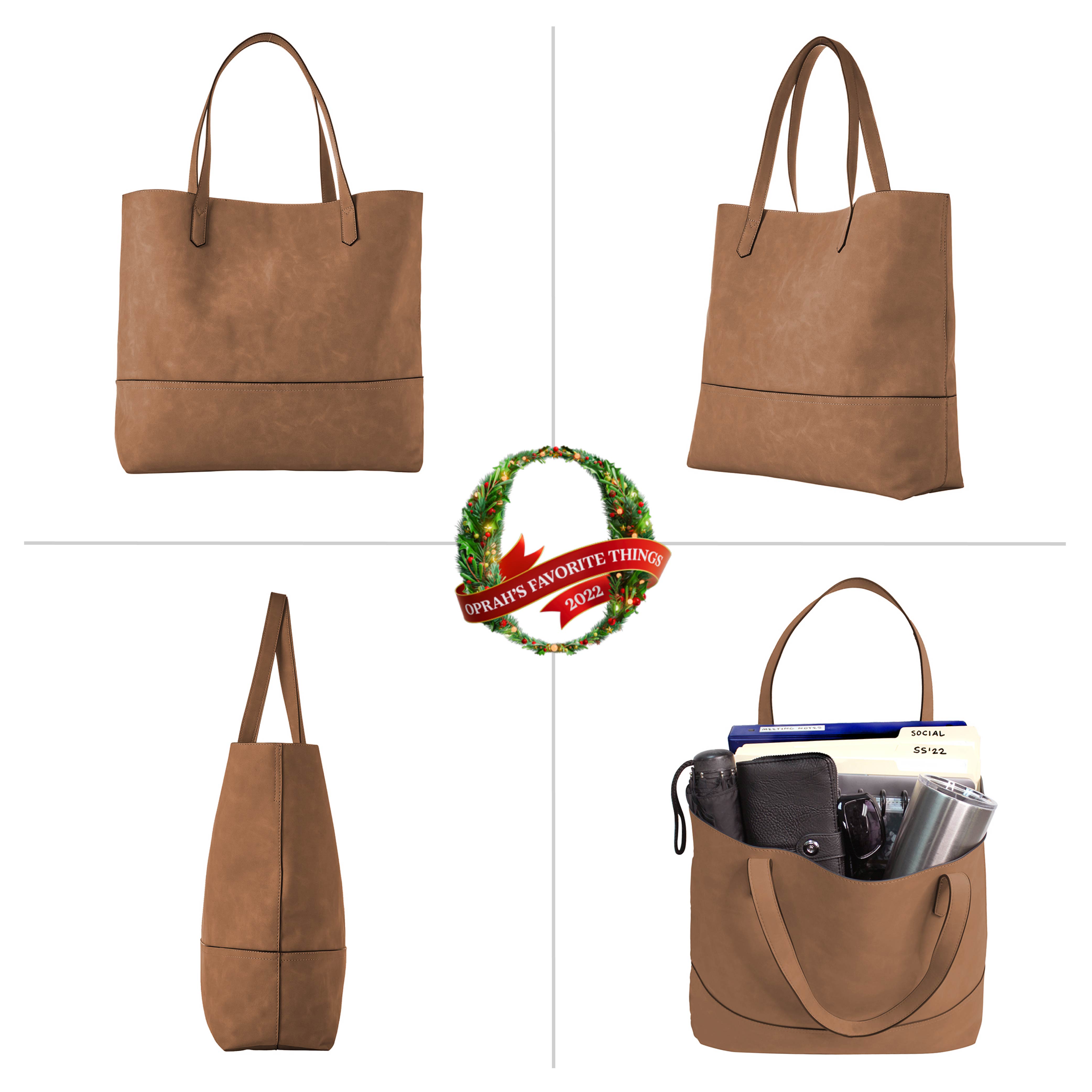Oprah's Favorite Thing! Taylor Tote, Faux Suede (Multiple Colors) - Charming Charlie