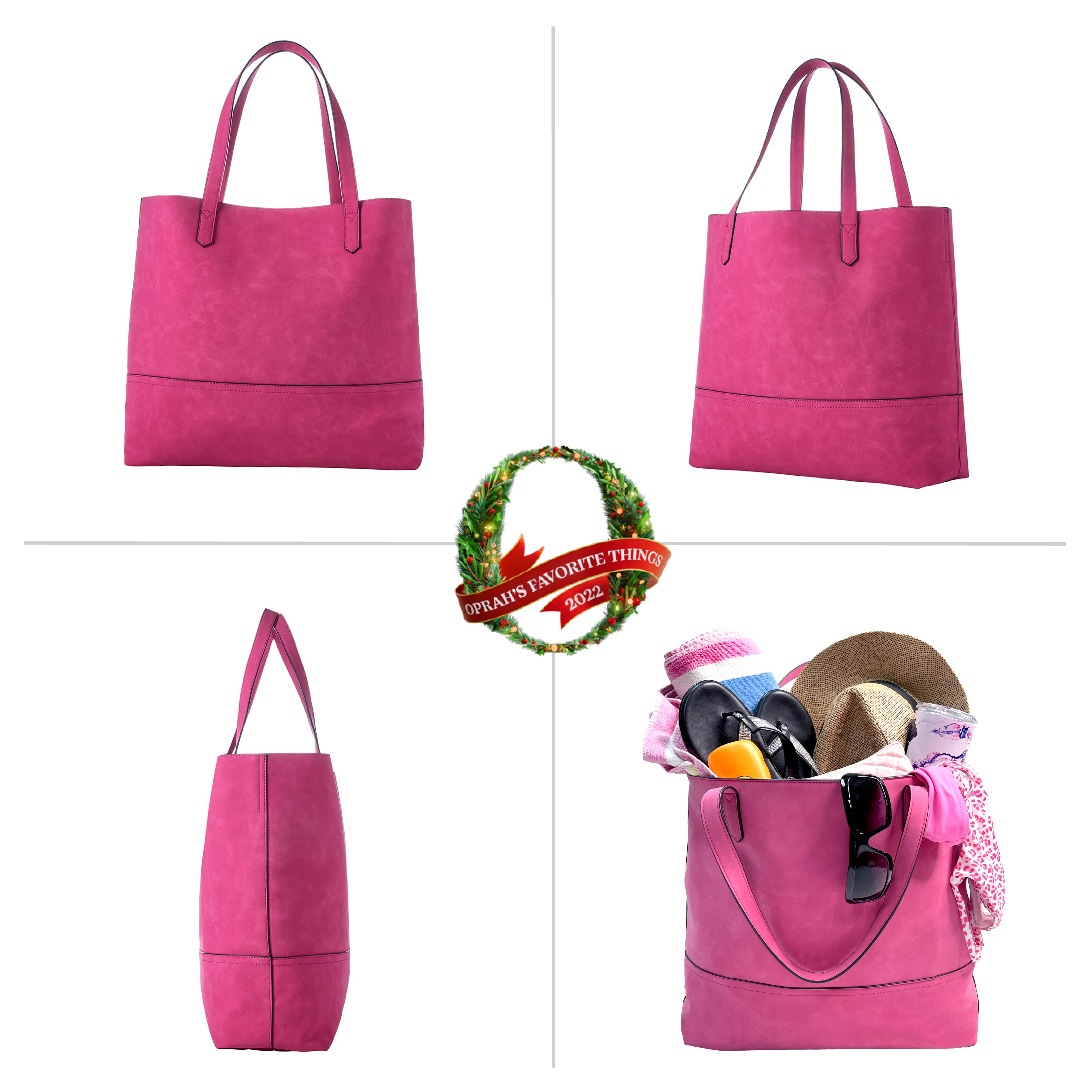 Oprah's Favorite Thing! Taylor Tote, Faux Suede (Multiple Colors) - Charming Charlie