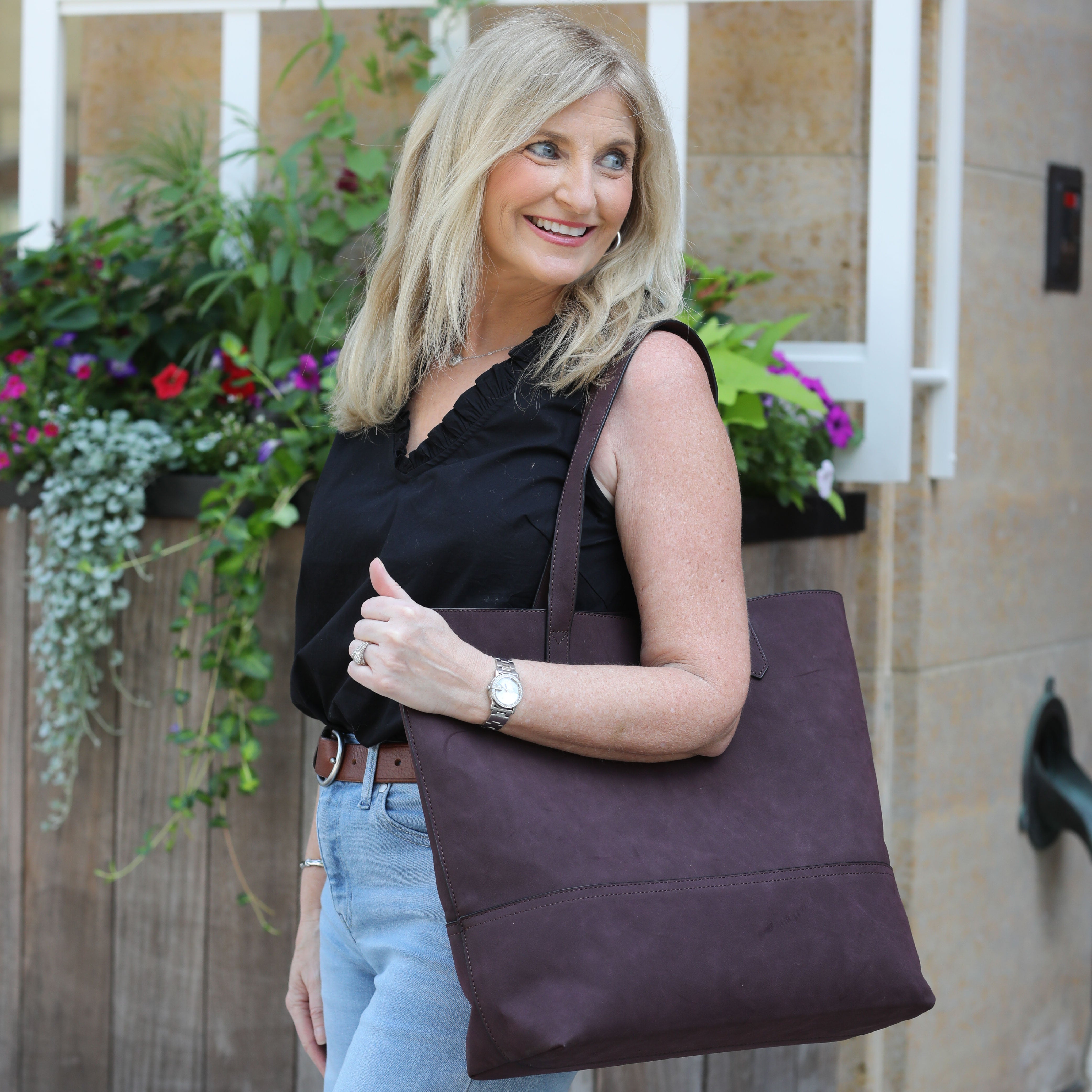 Oprah's Favorite Thing! Taylor Tote, Faux Suede (Multiple Colors) - Charming Charlie