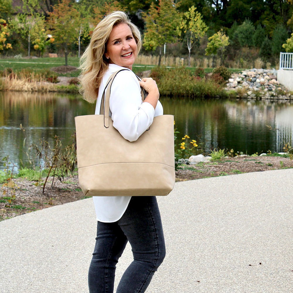 Oprah's Favorite Thing! Taylor Tote, Faux Suede (Multiple Colors) - Charming Charlie