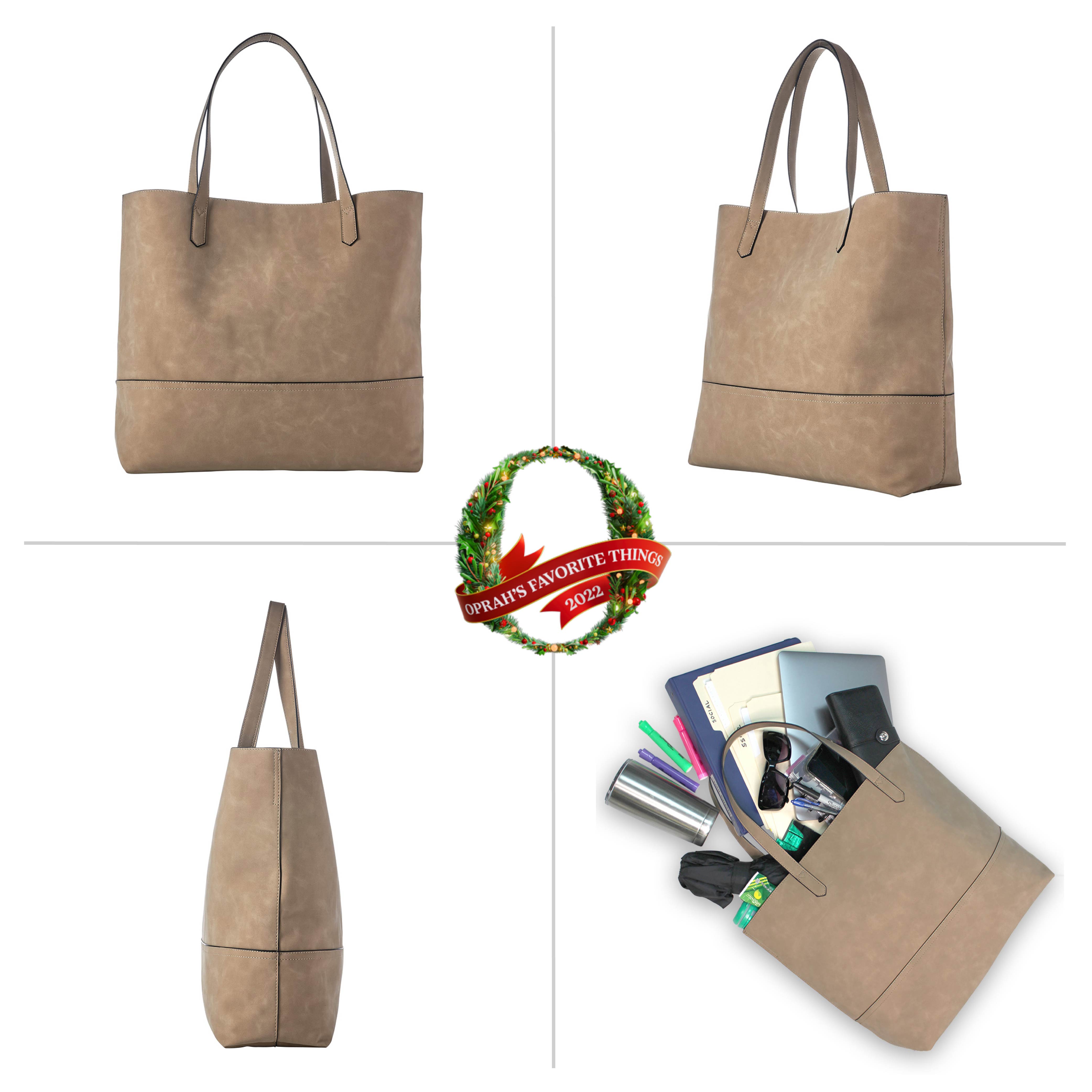 Oprah's Favorite Thing! Taylor Tote, Faux Suede (Multiple Colors) - Charming Charlie