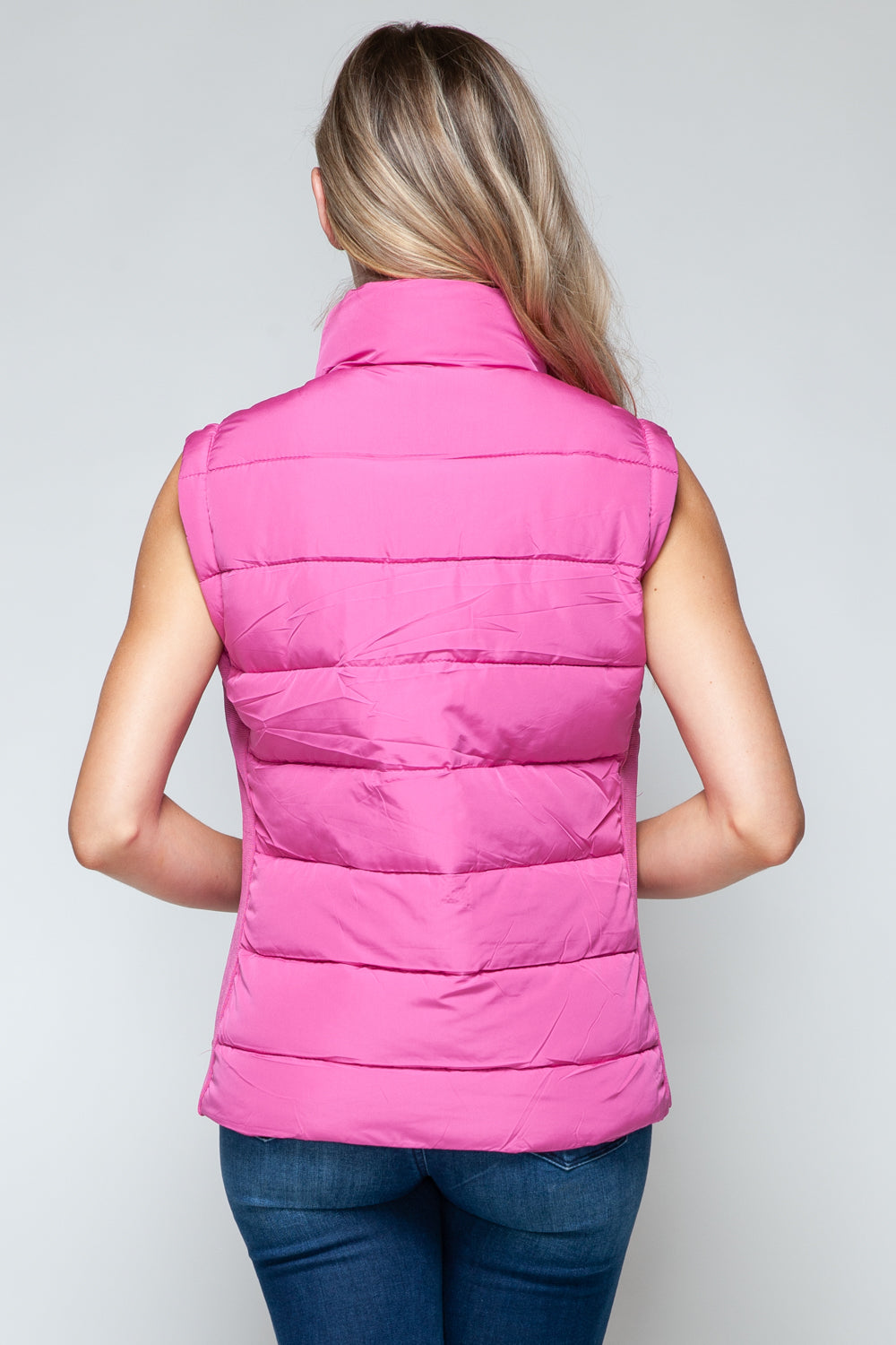 Snobbish Zip Up Turtleneck Vest with Pockets - Charming Charlie