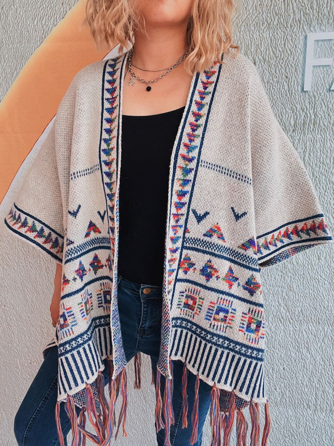 Fringe Open Front Cardigan - Charming Charlie