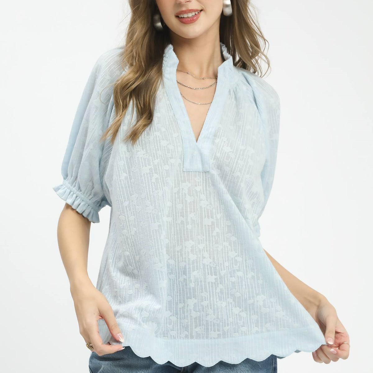 Umgee Textured Pintuck Blouse – Charming Charlie Umgee Textured Pintuck Blouse – Charming Charlie