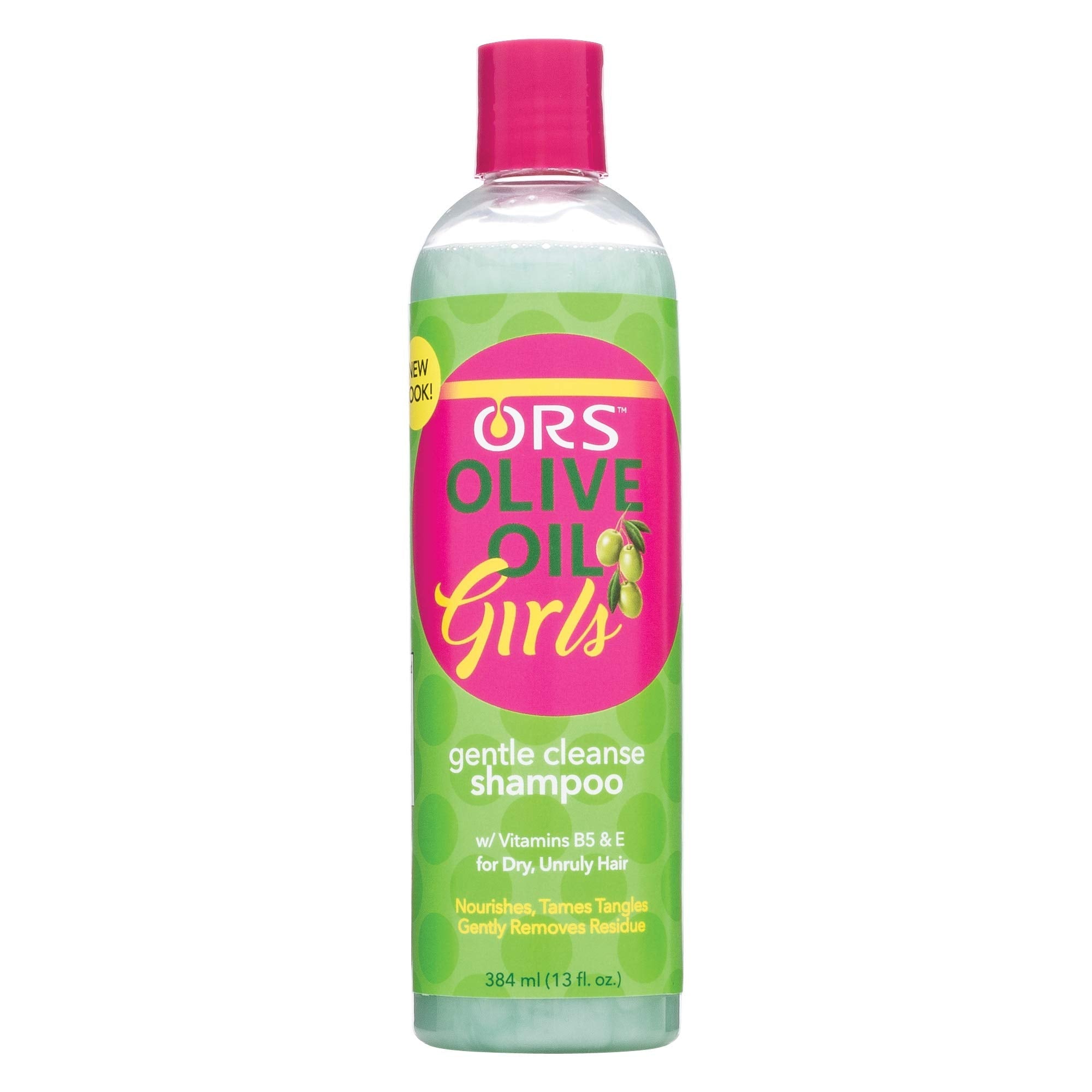 ORS Olive Oil Girls Gentle Cleanse Shampoo with Vitamins E5 & E for Dy, Unruly Hair 13 Ounces - Charming Charlie