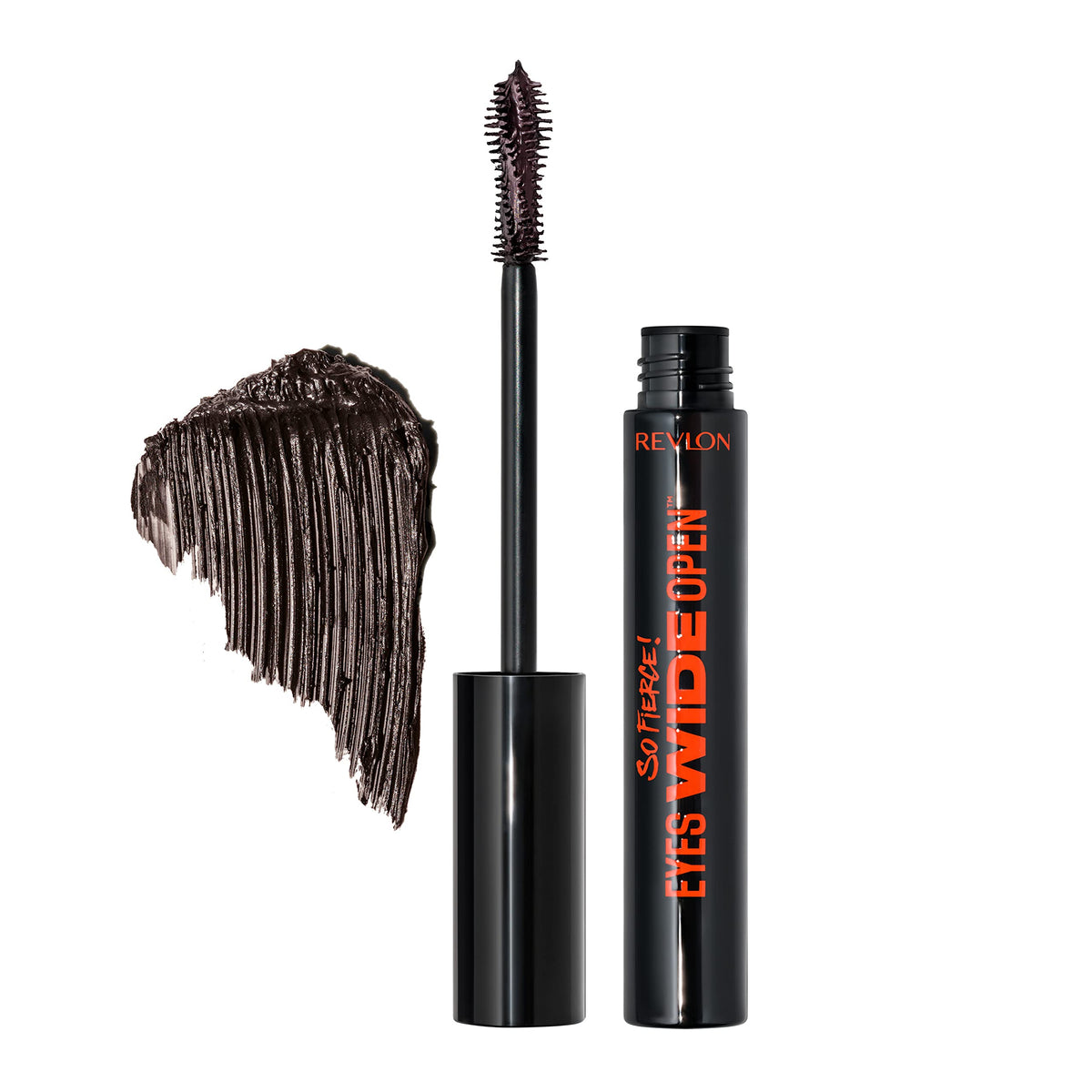 Revlon So Fierce Eyes Wide Open Mascara with Push-up Brush, For Volumizing & High Lifting Eyelashes, Smudge-proof, Flake Resistant, 103 Black Brown, 0.24 fl oz - Charming Charlie
